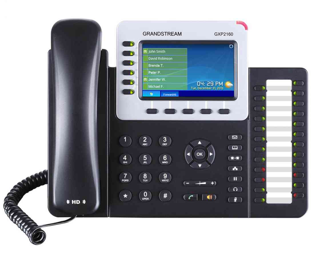 Teléfono IP Empresarial de 6 Líneas con Pantalla a Color y Audio HD, PoE GRANDSTREAM